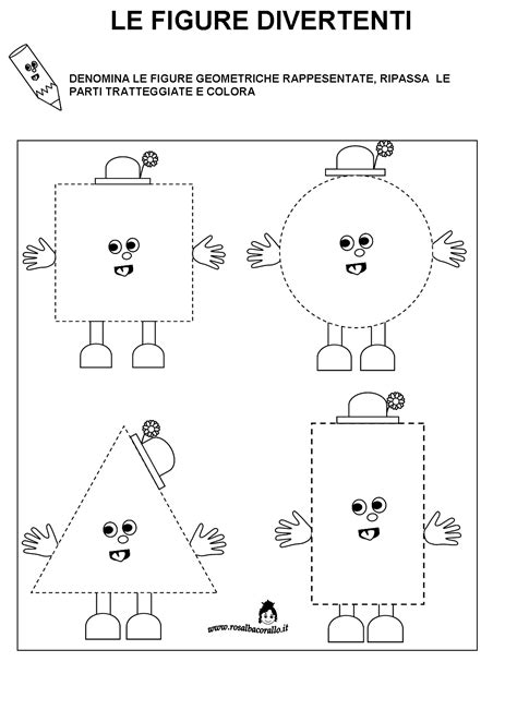 A 5 anni il gioco è importante, perché proprio attraverso il gioco puoi aiutare il. Schede didattiche Figure geometriche per bambini di 4/5 ...