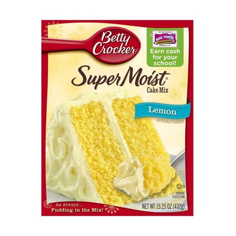 Chocolate in four forms, including betty crocker® cake mix, makes this dessert extra chocolaty—and extra delicious. Betty Crocker Super Moist Lemon Cake Mix, 15.25 oz liked ...