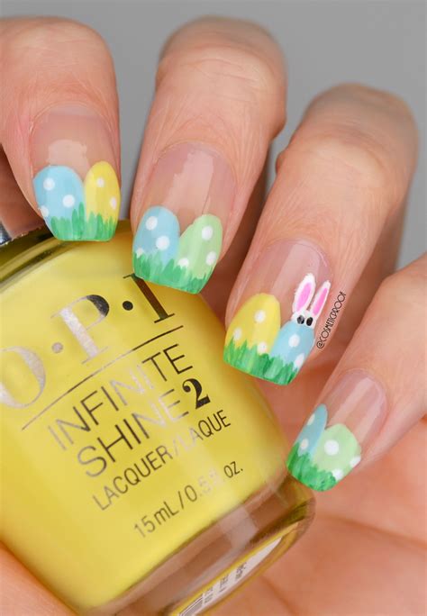 Nails Hide And Seek Easter Bunny Cbbxmanimonday Cosmetic Proof Vancouver Beauty Nail Art
