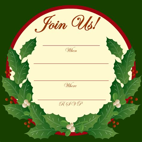 Free Printable Christmas And New Year Party Invitations Hubpages