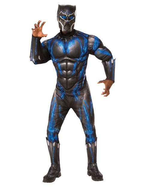 Marvel Black Panther Movie Mens Deluxe Black Panther