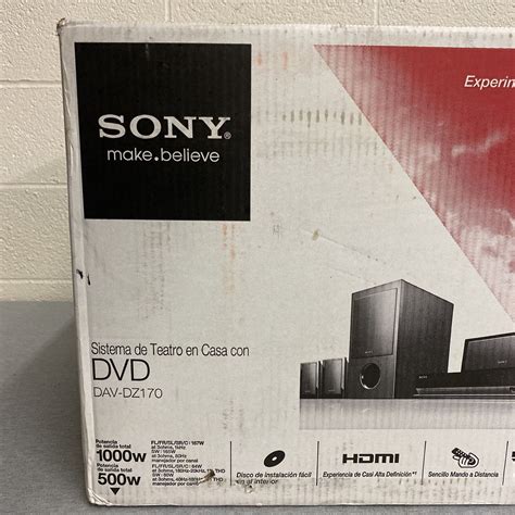 Sony Dav Dz170 Bravia Sacd Vcd Dvd Home Theater System Brand New