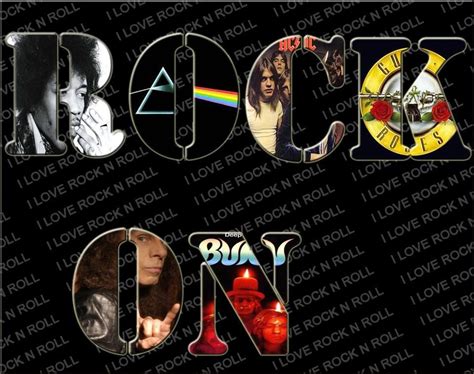 Rock On Classic Rock Band Logo Collage Classic Rock Bands Rock Band