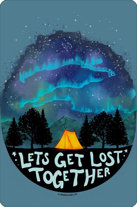 Lets Get Lost Together Small Tin Sign Buy Online At