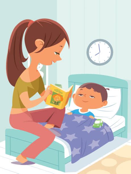 Child Bed Time Illustrations Royalty Free Vector Graphics And Clip Art