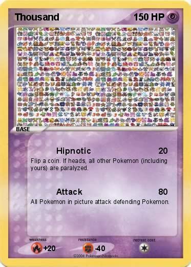 pokémon thousand hipnotic my pokemon card