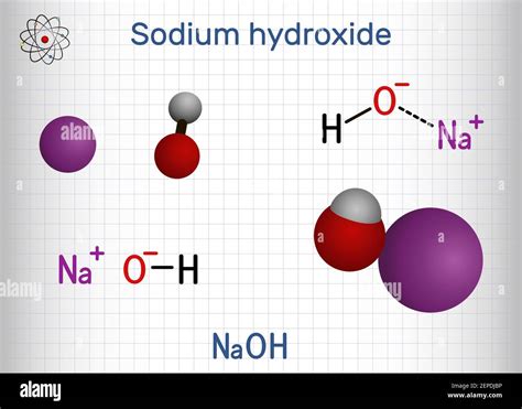 Sodium Hydroxide Caustic Soda Lye Molecule Naoh Is Highly Caustic