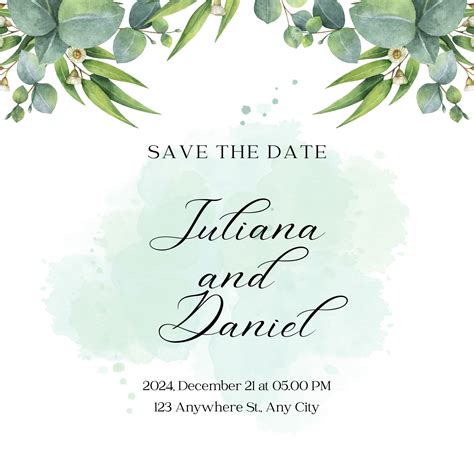 Invitations & Announcements Printable Wedding Invitation Templates