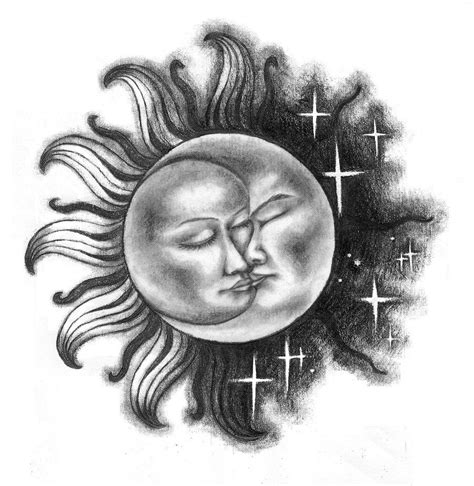 Sun Moon Stars Designed By NoraBlansett On DeviantART Moon Sun Tattoo