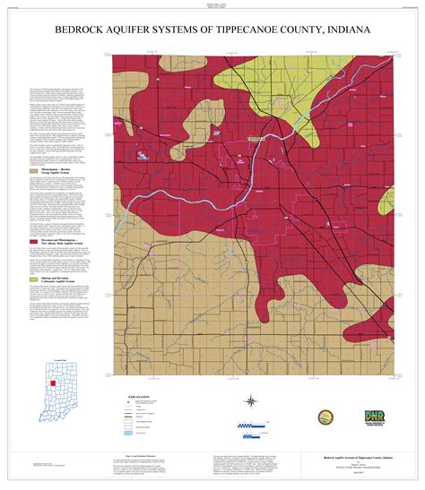 Dnr Water Aquifer Systems Maps 58 A And 58 B Unconsolidated And