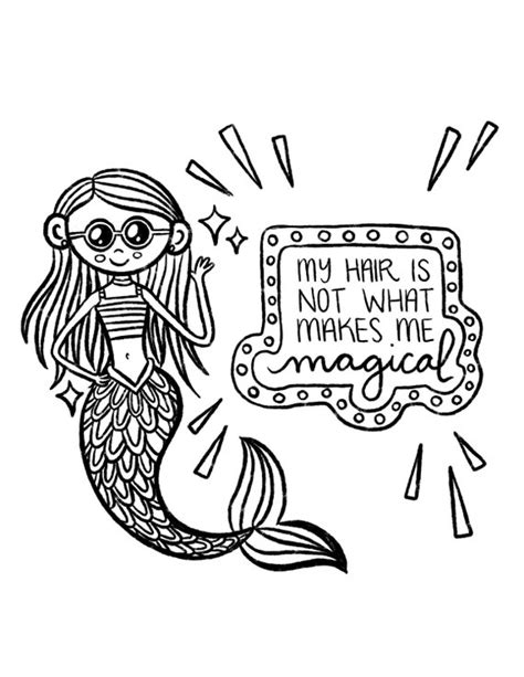 Magical Mermaids Coloring Pages Etsy