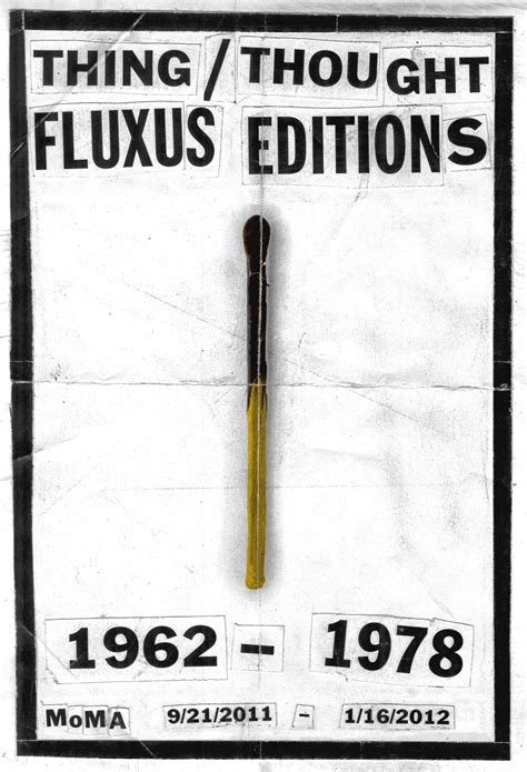 Fluxus Editions Poster Museum Of Modern Art Moma Tyler Comrie