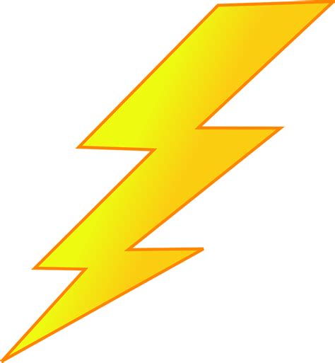Lightning Bolt Yellow Energy Png Picpng
