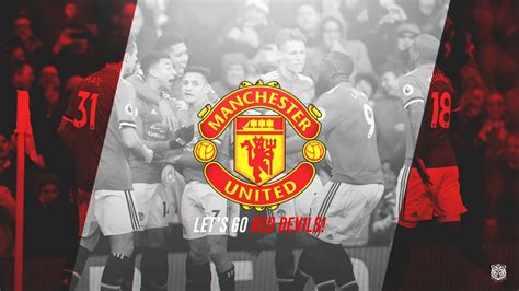 Manchester United Logo In Players Background Hd Manchester United