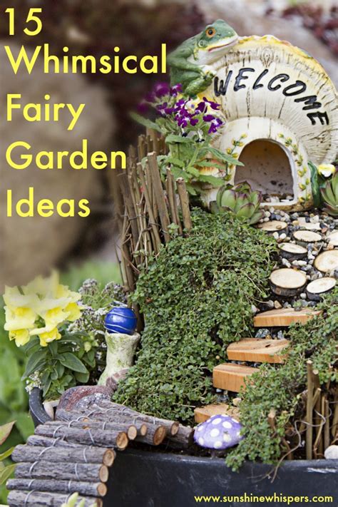 Miniature garden designs in flowerpots and fairy gardens in small containers are new trends in small container gardening that offer a fun way to create tiny realistic landscapes that reflect the atmosphere and charming beauty of real natural settings. 15 Whimsical Ideas to Make Your Fairy Garden Magical