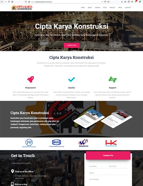 website perusahaan