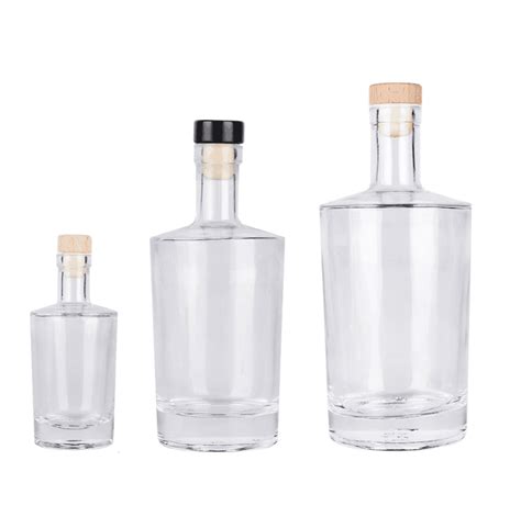 Galileo Style Vodka Glass Bottle With Cork Glass Bottle Manufacturer Mc Glass