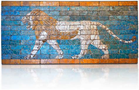 The Most Beautiful Blue Crafting Lions Glaze And Monument In Babylon