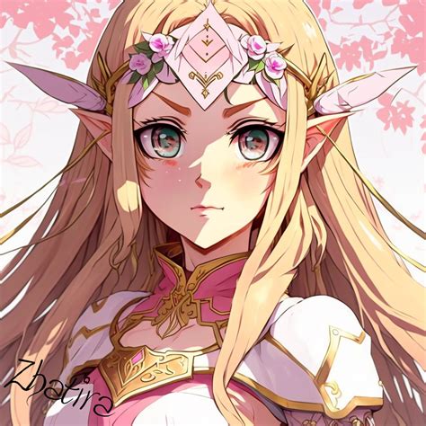 princess zelda anime style by zhatira on deviantart