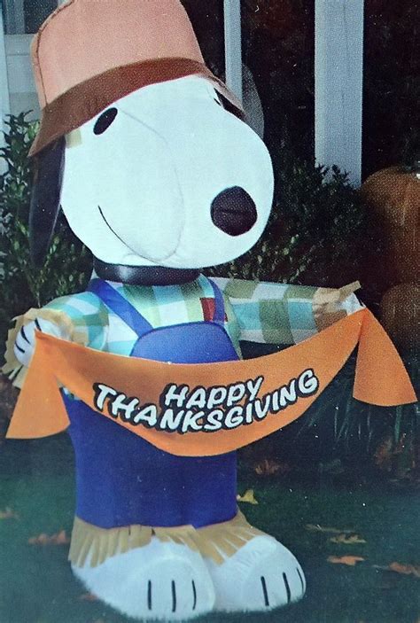 Schau dir angebote von decorations inflatable auf ebay an. Happy Thanksgiving Snoopy Airblown Inflatable 3.5 Ft Tall ...