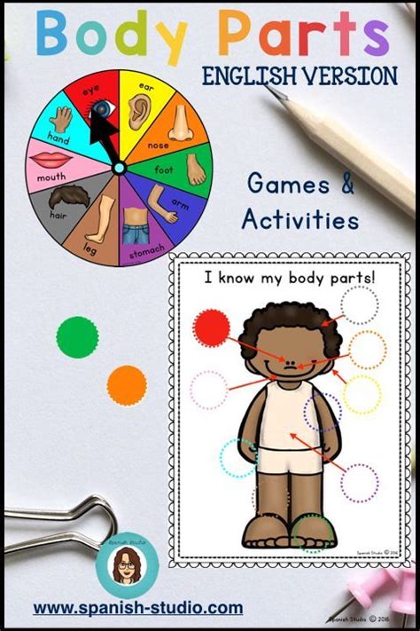 Body Parts Names Games And Activities English Teaching Materials