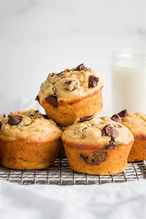 Banana Chocolate Chip Muffins One Bowl Nourish And Fete