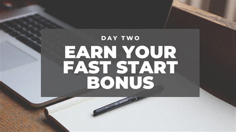 Earn Your Fast Start Bonus Youtube