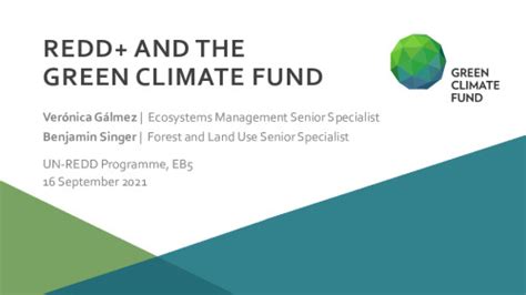 Session 3 Green Climate Fund Gcf Presentation Unredd Programme