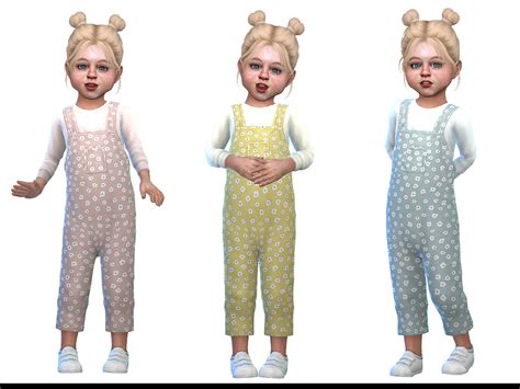 The Sims Resource Overall For Toddler Girls 02 Sp Toddler Needed