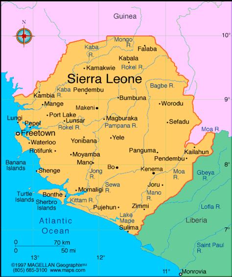 Cartes De Sierra Leone Encyclopédie Globale