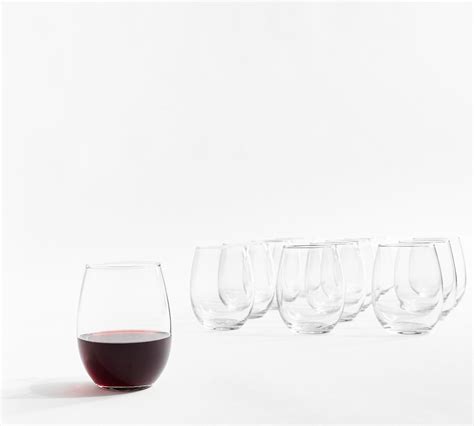 Entertaining Essentials Stemless Wine Glasses Set Of 12 Pottery Barn