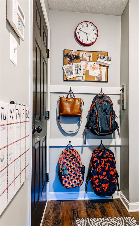 Simple Backpack Station A Diy Project To Give Those Bookbags A Home