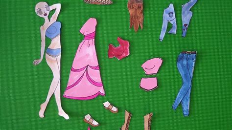 Paper Doll ⭐ Jugando Con Muñeca De Papel ⭐ Vestir Muñeca Recortable