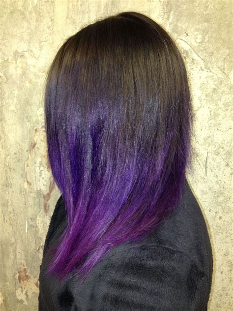 Naomis Purple Dip Dye Long Hair Styles Hair Hair Care Tips
