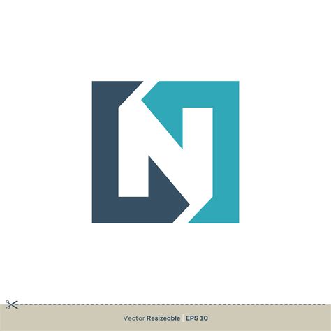 N Letter Vector Logo Template Download Free Vector Art Stock
