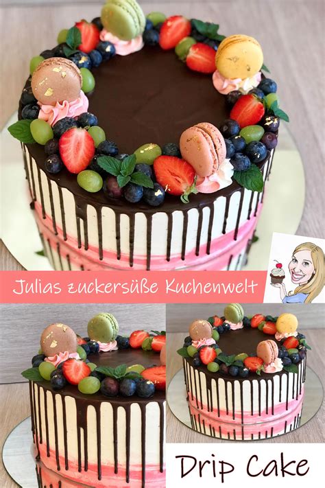 Jetzt ausprobieren mit ♥ chefkoch.de ♥. Drip Cake mit Rezept für eine Swiss Meringue Buttercreme ...
