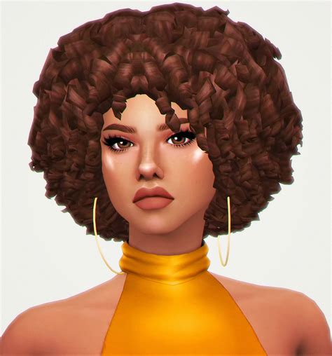 Maxis Match Cc World Sims Hair Male Sims Curly Hair Sims Afro
