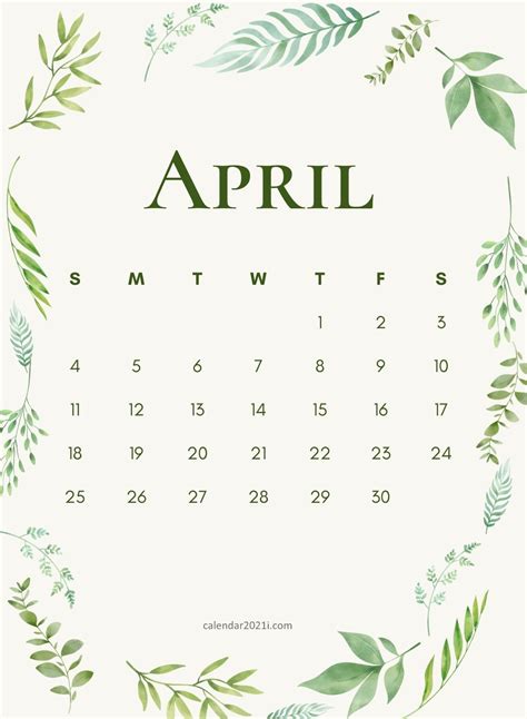 Free printable april 2021 calendar. April 2021 Wall Calendar printable template download for House and Office Walls in 2020 | Wall ...