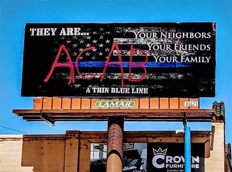 Vandal Strikes Pro Police Wenatchee Billboard