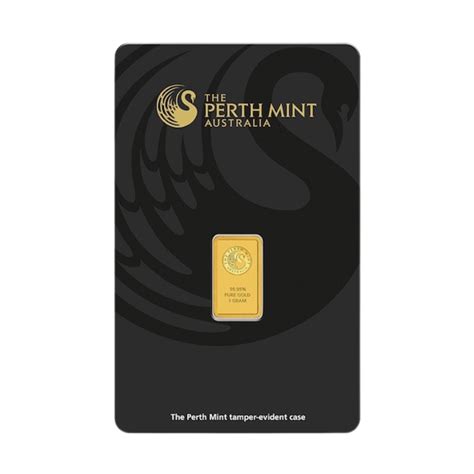 1 Gram Perth Mint Gold Bar In Assay Investor Crate Ic Inc