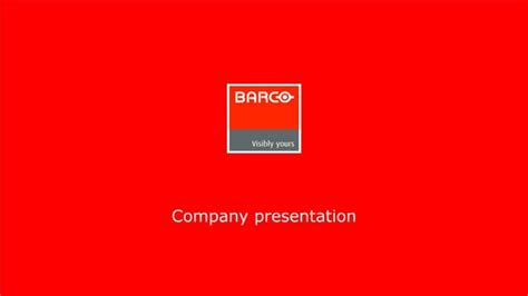 Barco Company Presentationmarch 2016 Ppt