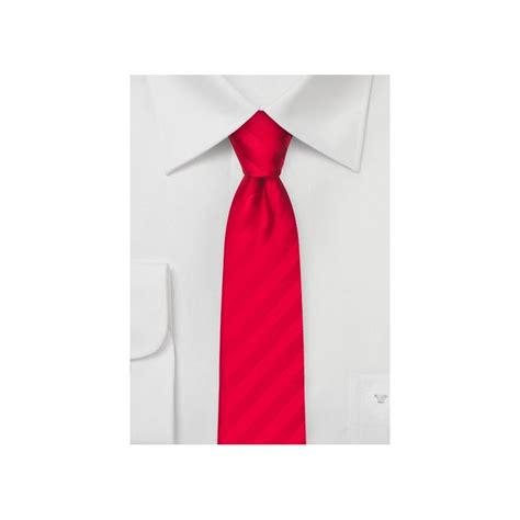 bright red striped skinny tie ties