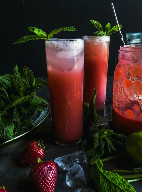 Strawberry Shrub Shrub Recipe Non Alcoholic Drinks Drinking Vinegar