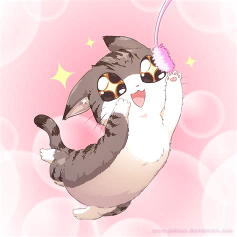 Drawing anime and chibis can be a lot of fun. Happy Cat by JohnSu on DeviantArt