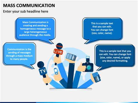mass communication powerpoint template ppt slides