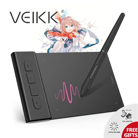 Veikk S640 Vk430 Ultra Thin Easy Carrying Pen Tablet Graphic Drawing