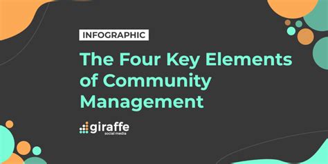 The Four Pillars Of Community Management Infographic Giraffe Social