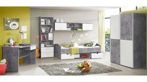 Und das aus gutem grund: Jugendzimmer LUPO Schrank Bett Regal Schreibtisch Beton ...