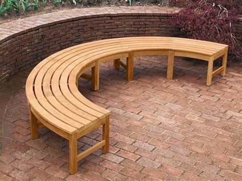 Wood Curved Dining Bench Each Curved Bench Seats Two Comfortably