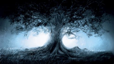 Free Download Fantasy Magic Tree Art Hd Wallpapers 1920x1080 For Your